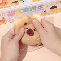 Vente chaude Mignon Capybara Squeeze Toys Fun Fluide Moldable Squishy Jouet Lente Rising En Caoutchouc Mochi Fidget Squeeze Jouets pour Enfants