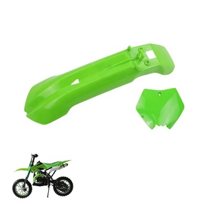 Protecteur <span class=keywords><strong>d</strong></span>'aile de roue avant en plastique durable et stable et <span class=keywords><strong>plaque</strong></span> <span class=keywords><strong>d</strong></span>'<span class=keywords><strong>immatriculation</strong></span> pour 47cc 49cc Apollo <span class=keywords><strong>2</strong></span> Stroke Pit Bike - Product Image 1