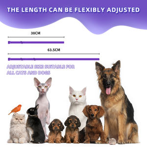 Collar calmante para gatos Comportamiento infundido con feromonas Soporte Lavanda de larga duración Efecto de 60 días Paquete de 4 ajustables e impermeables - Product Image 4