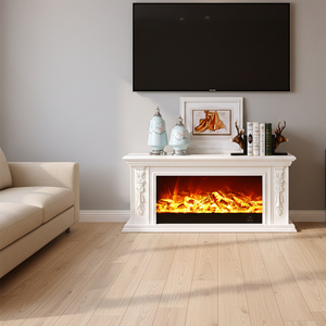 Étagère <span class=keywords><strong>de</strong></span> cheminée électrique scandinave en bois <span class=keywords><strong>de</strong></span> <span class=keywords><strong>brique</strong></span> antique décor intérieur armoire <span class=keywords><strong>de</strong></span> cheminée chauffante <span class=keywords><strong>pour</strong></span> usage domestique résine - Product Image 3