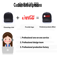 Gorras de Béisbol de 6 Paneles de Algodón Puro con Logotipos Personalizados, Ajustables, Unisex para Adultos, para Salidas de Verano y Otoño, Protección Solar, Bordado