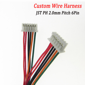 Kabel Jumper PCB Tembaga Berlapis Timah Berkualitas Tinggi JST PH 6Pin dengan Pitch 2.0mm untuk Drone RC dan Sensor Rumah Tangga Kecil. - Product Image 1