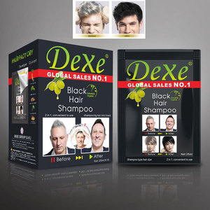 Dexe Haarverf Shampoo Odm Oem Zwarte Haarkleur Shampoo Hete Verkoop In Alibaba <span class=keywords><strong>5</strong></span> Minuten Haarverf Wit In Zwart