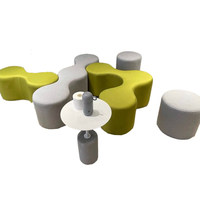 Büro-/Entspannungsbereich-Sofa, Firmen-Kindergarten-Polstermöbel, Bänke, Kreative Kombinations-Bürosofas