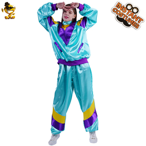 Adulte Rétro 70s 80s Survêtements <span class=keywords><strong>Disco</strong></span> Party Jooging Costume Costume <span class=keywords><strong>Hippie</strong></span> Cosplay Costume pour Hommes Femmes - Product Image 4