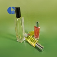 Vente en gros de bouteilles de parfum rectangulaires vides de luxe personnalisées atomiseur bouteilles de parfum en verre bouteille de parfum 15ml 30ml 50ml 100ml