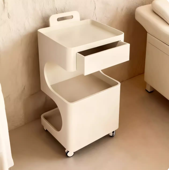 Milk white ribbon armrest