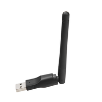 Récepteur WIFI USB double bande à Gain élevé 2.4G 150M antenne en caoutchouc adaptateur sans fil bâton antenne Wifi USB mâle