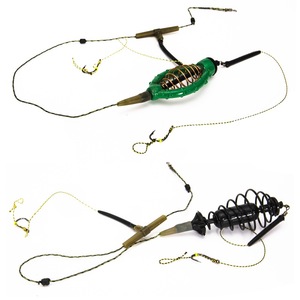 cage feeder basket holder lure fishing SquEqu 10 Pack Bait Trap Box Large Size Baits Case Barrel Fish Plastic Fishing Tackle Kit Gear Tool for Fish Shrimp Earthworm Crab Catfish but very practical in use 6-Pack Carp Fishing Bait Holder