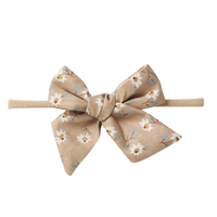 Bandeaux en Nylon avec imprimé floral pour bébés filles, accessoires de couvre-chef, en tissu, élastique, à nœud papillon, nouveau, lot de 10 pièces,