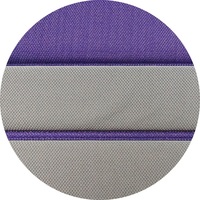 Tissu pour bordure de matelas DN05, version violet lavande et gris clair