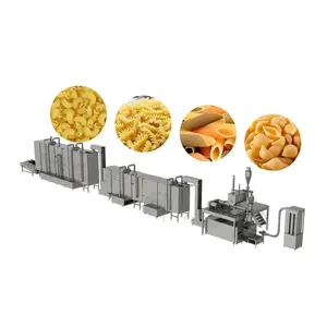 Mesin pembuat spaghetti makaroni otomatis, garis produksi pasta mekanis, pasta makaroni, garis pengolahan