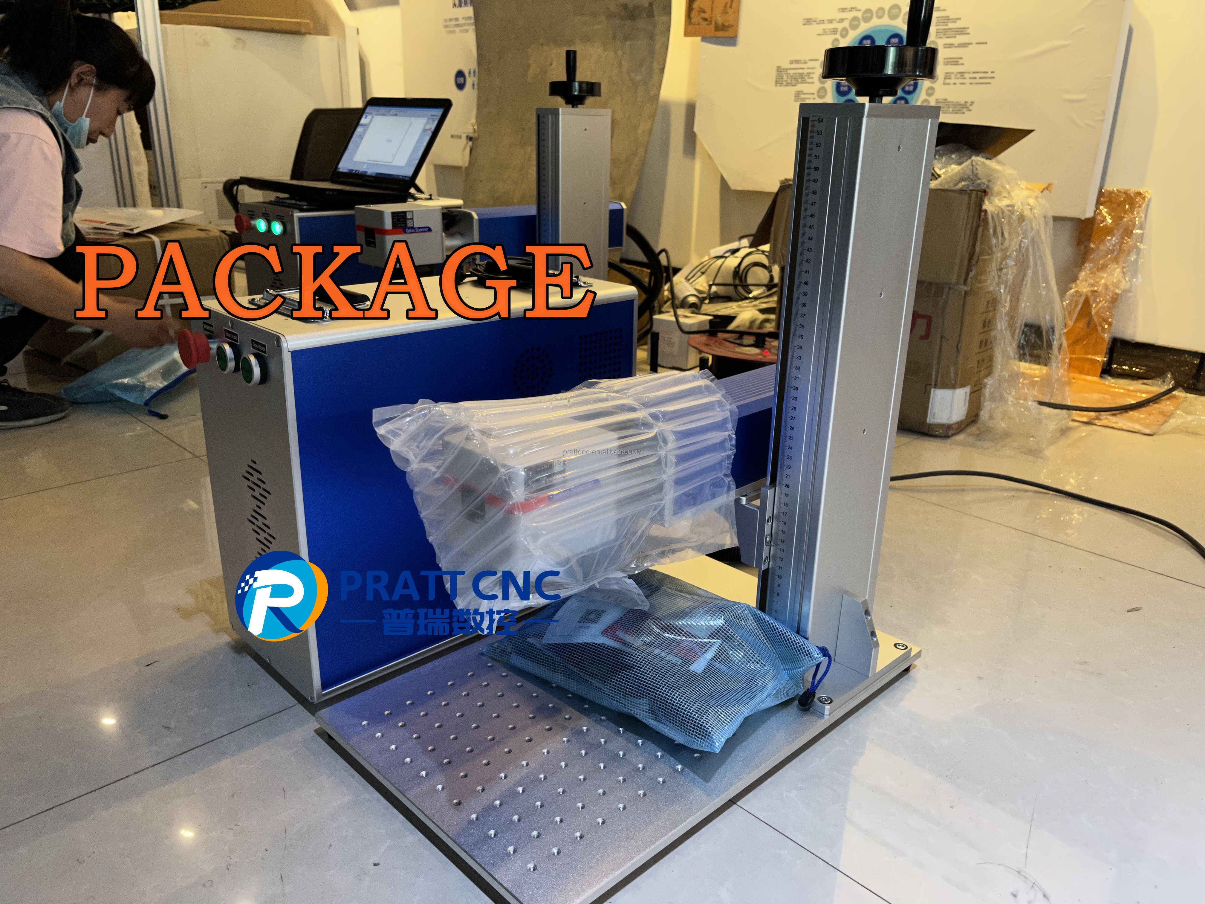 激光打标雕刻机20w 30w 50w价格mopa光纤激光打标机用于彩色深打标 on