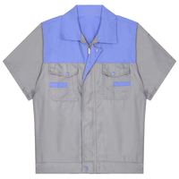 Vêtements de travail légers à manches courtes personnalisés, chemise de travail en polycoton pour les plombiers, les mécaniciens, les réparateurs automobiles, uniforme de travail