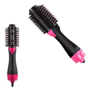 Professional <b>Hair</b> Dryer With Integrated <b>Brush</b> 1000W 127V AC Motor Ionic Technology 4 Speed Settings Plastic Body For Efficient D - Product Image 3