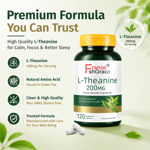 Nouveauté Shecome L-Théanine 200 mg Complément Alimentaire Soutien à la Santé du Système Nerveux 120 Capsules de L-Théanine - Product Image 3