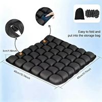 Coussin anti-escarres gonflable à pression manuelle, coussin de siège 3D anti-gravité pour le bureau, la voiture et la maison