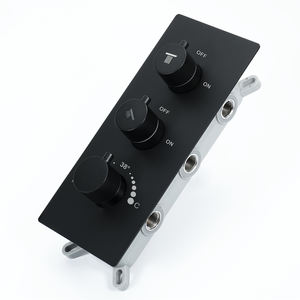 <span class=keywords><strong>Accesorios</strong></span> de <span class=keywords><strong>ducha</strong></span> dos función botón giratorio de agua caliente <span class=keywords><strong>y</strong></span> fría de control termostático interruptor negro latón cuerpo de la válvula - Product Image 1