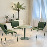 Chaises de jardin en métal avec sièges et dossiers en corde tressée pour terrasse extérieure et café