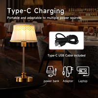 Lampe de table en tissu sans fil élégante et personnalisée OEM & ODM pour la décoration intérieure de luxe