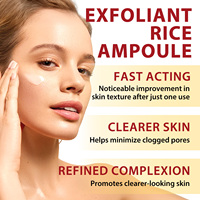 Sérum Exfoliant au Riz Blanc Antioxydant IKZEE – Élimine les Impuretés, Nourrit la Peau, Élimine les Peaux Mortes – Ampoule Exfoliante au Riz Blanc
