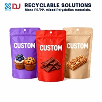Bolsa Personalizada con Cierre de Presión para Snacks, Carne Seca, Pasteles y Uso en Tiendas Minoristas