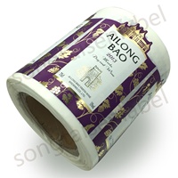 Étiquettes de vin en rouleau de papier de texture de force humide UV de tache de cristal en relief bronzant de haute qualité