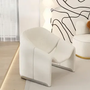 كرسي بتصميم واحد من القماش على شكل كرسي غرفة المعيشة الترفيهية بالجملة