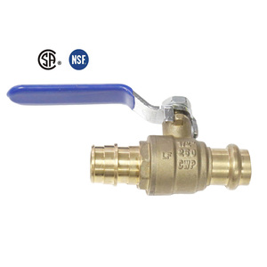 บอลวาล์วทองเหลือง250WOG แบบกดขนาดเต็มพอร์ต bmag CSA NSF ได้รับการรับรอง - Product Image 2