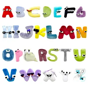 2023 New Alphabet Lore Plush Toys Legendary Letter Plush Pillow Doll Kids Enlightenment Education Doll A B C Letter Bolster