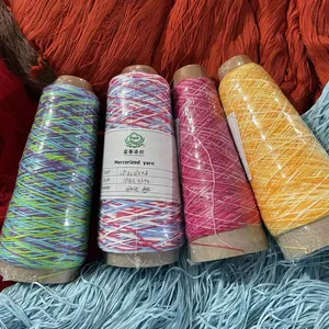 Space Dying Mercerizing Cotton Yarn For Clothes And Artware Factory