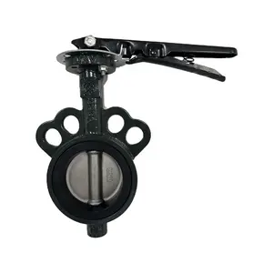 DKV Ductile Iron Butterfly Valve DN50-DN600 Manual Butterfly Valve epdm marine wafer type butterfly valve