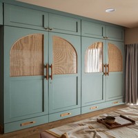 CBMmart Armario Moderno en Forma de L para Dormitorio, de Madera MDF y Contrachapado, Independiente, de Gran Capacidad, con Revestimiento de Melamina para Sala de Estar