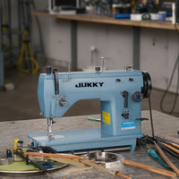 Machine à coudre zigzag haute vitesse JK-20U33, idéale pour les tissus fins, moyens et épais, JUKKY