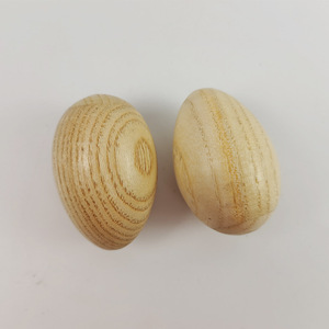 Instrumento de percusión de madera con forma de huevo para niños, instrumento musical de madera natural, juguete unisex para niños de 2 a 4 años - Product Image 3