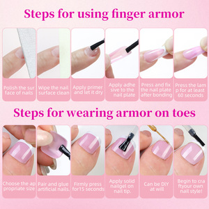 Venta al por mayor Cross-Border Wear Armor 288PCs Nail Art Patch Estilo francés con pegamento para <span class=keywords><strong>manos</strong></span> <span class=keywords><strong>y</strong></span> <span class=keywords><strong>pies</strong></span> Toe para aplicación en los dedos - Product Image 4