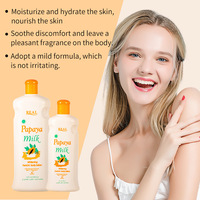 Loción corporal femenina de 600ml con ingredientes herbales Fragancia de papaya de comercio exterior Hidratante para pieles secas para el Sudeste Asiático