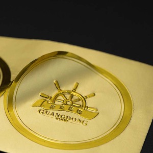 Biểu Tượng Tùy Chỉnh Dính Cá Nhân Không Thấm Nước Vàng Lá Nhãn Vòng Bao Bì Giấy Điện Thoại Di Động In Ấn Gói Nhãn Dán - Product Image 2