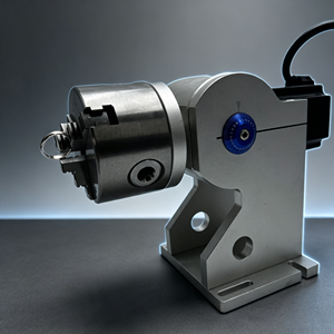 Nueva Máquina de Marcado Láser de Fibra con Eje Rotatorio <span class=keywords><strong>LAMBD</strong></span> D80, Accesorio de Sujeción para Anillos de Aluminio y Joyería, Pieza de Trabajo Cilíndrica - Product Image 4
