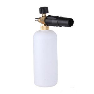 Pistolet de lavage de voiture haute pression Kaigongte 1L avec corps en plastique blanc et noyau en laiton pour mousse - Product Image 1