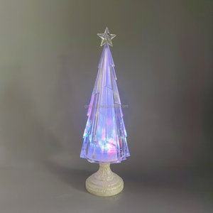 42cm Colorful <b>Led</b> <b>Light</b> Christmas <b>Tree</b> with Glittering Base Indoor Desktop Decor - Product Image 5