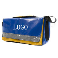 Sac à outils professionnel en PVC robuste sur mesure pour électriciens, sac de rangement utilitaire à double base en vinyle