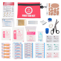 Mini trousse de premiers soins, petite trousse de premiers soins d'urgence avec ciseaux pour les voyages, la maison, le bureau, le véhicule, le camping, le lieu de travail et les activités de plein air