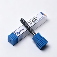 Fresa de carburo de tungsteno tipo maíz para router de madera, fresa de desbaste para paneles de fibra de carbono/epoxi y grabado