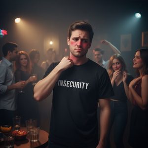 Camiseta de Inseguridad: Meme Divertido, Cringe, Enfadado, Inapropado, Regalo de Broma, Estúpido, Que Va a la Intensidad - Product Image 3