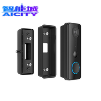 SQ Infrared Night 1080P Tuya Smart Video Doorbell Deteksi PIR IP65 Tahan Air Sudut Pandang 135 Derajat Interkom Dua Arah