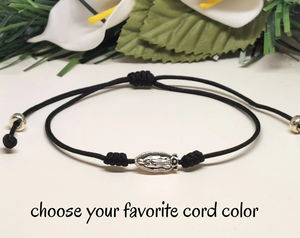 Bracelet ajustable fait main avec breloque Vierge <span class=keywords><strong>de</strong></span> Guadalupe, bijoux chrétiens personnalisés pour femmes et hommes - Product Image 6