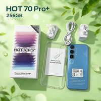Produit Populaire Hot 70 Pro Smartphone Android 15 Écran HD LTE 6,8 pouces Deca Core 16 Go+256 Go Batterie 5000 mAh Neuf Marque OEM