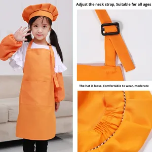 Delantal de algodón lavable sin mangas para niños, para pintura de acuarela, arte, guardería, disfraz de chef, estampado de jardín - Product Image 3