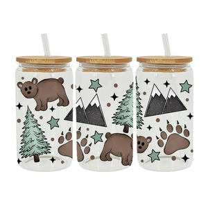 Autocollants UV DTF pour tasses et mugs, motifs DTF Wraps 16oz, thèmes : Animaux de compagnie mignons, Vie quotidienne, Compagnons de forêt ludiques, Petites créatures moelleuses - Product Image 2